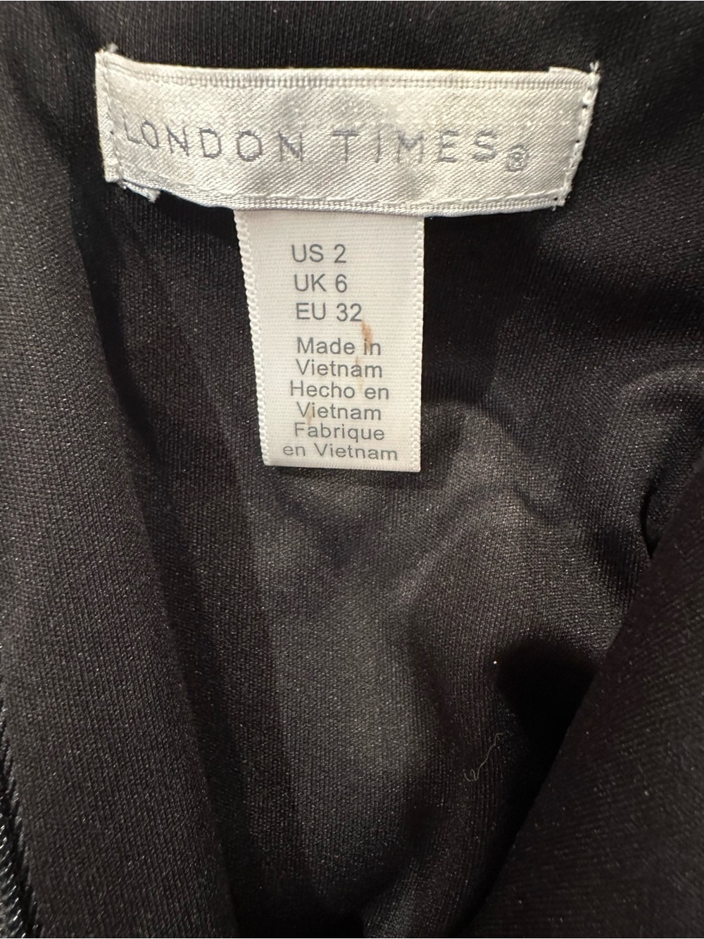 London Times • midi dress • heavier weight flowy fabric • built in slip - Picture 5 of 5
